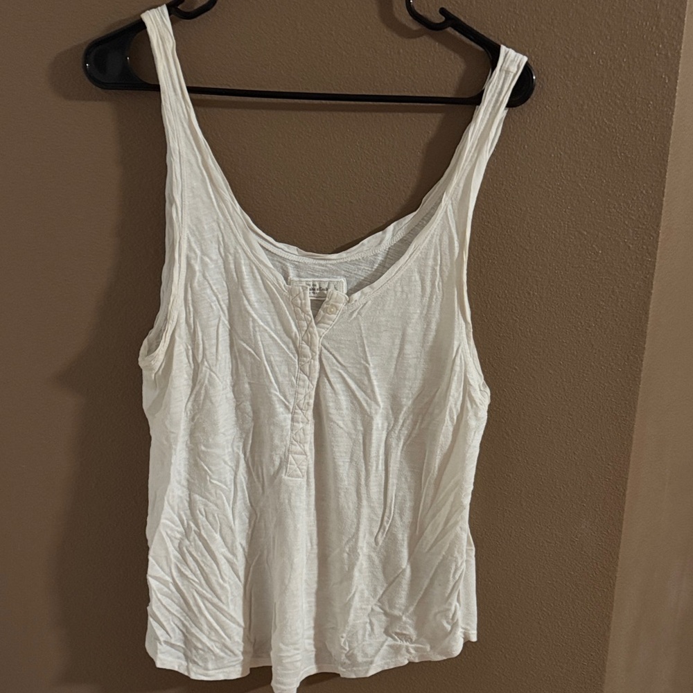 Abercrombie & Fitch white  Tank Top Large